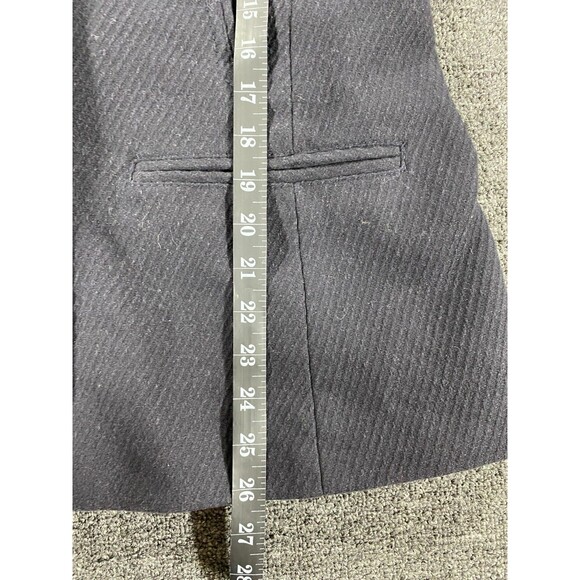 Banana Republic Jacket Womens Large Black Wool Blend Pea Coat Double Breasted - Picture 6 of 12